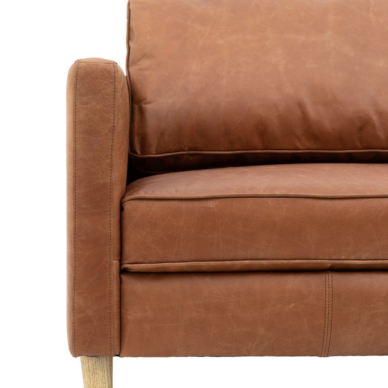 Osborne Leather 2 Seater Sofa - Vintage Brown