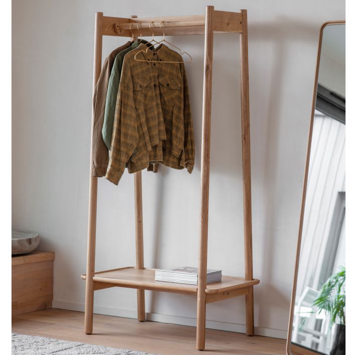 Kingham Solid Oak Wardrobe - Natural