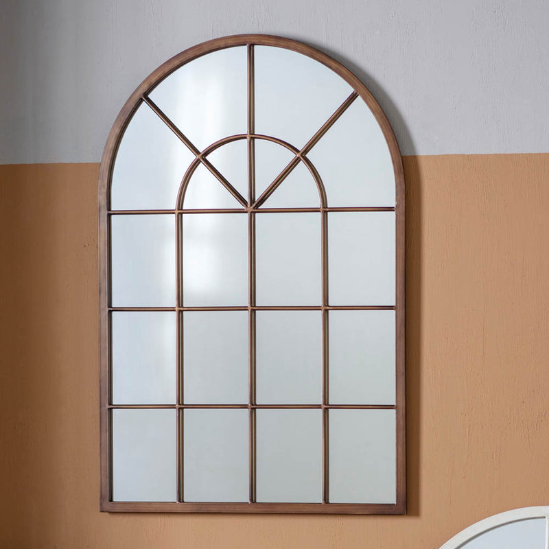 Kelford Medium Arched Wall Mirror - Bronze