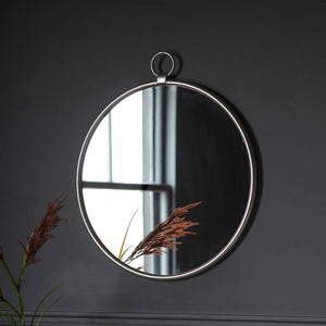 Bayswater Medium Round Wall Mirror - Silver