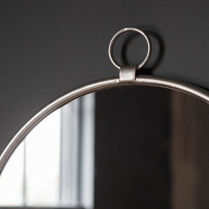 Bayswater Medium Round Wall Mirror - Silver