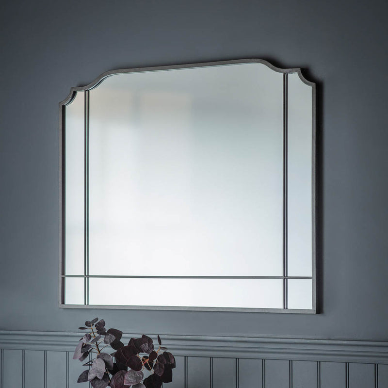 Wardour Medium Arched Wall Mirror - Grey