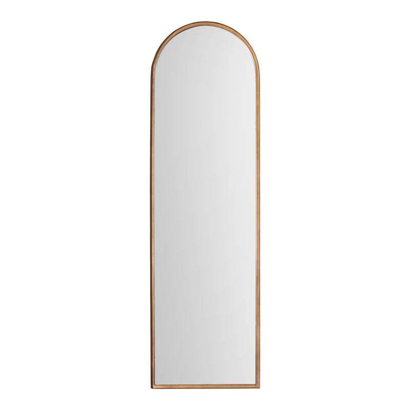 Greystoke Extra Large Arched Leaner Mirror - Bronze