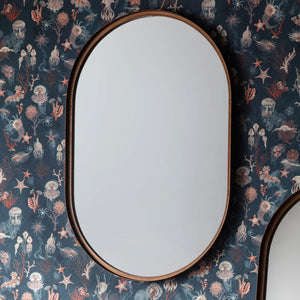 Greystoke Medium Elipse Wall Mirror - Bronze