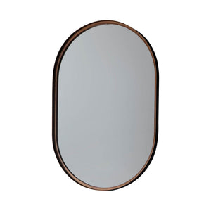Greystoke Medium Elipse Wall Mirror - Bronze