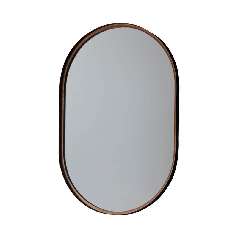 Greystoke Medium Elipse Wall Mirror - Bronze
