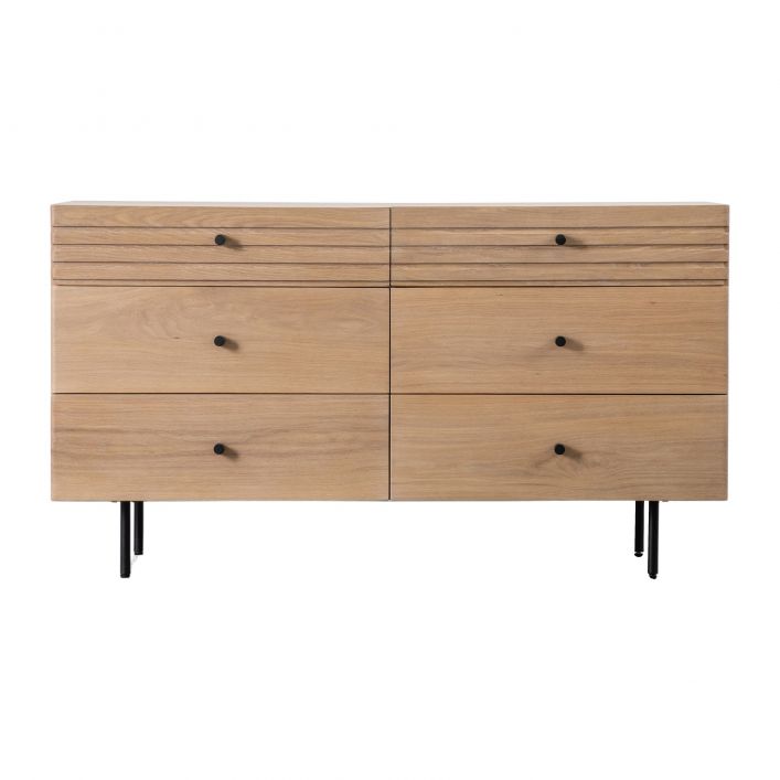 Okayama Oak Chest of Drawers - Brown