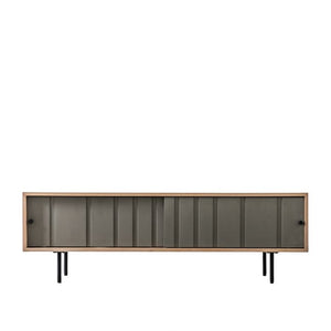 Fuji 140cm Oak TV Unit - Grey