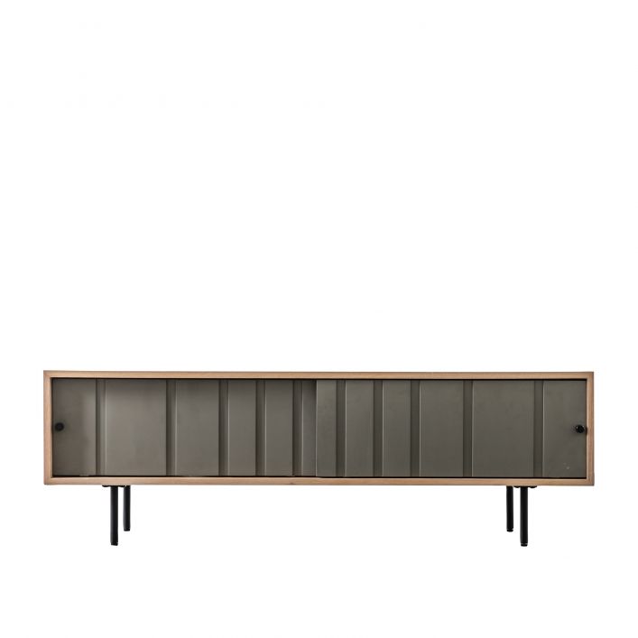 Fuji 140cm Oak TV Unit - Grey