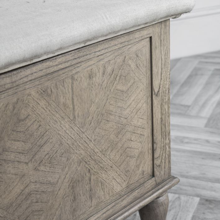 Mustique Solid Mahogany Blanket Box - Natural