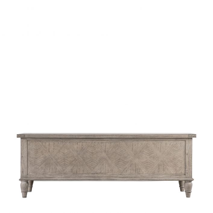 Mustique Solid Mahogany Blanket Box - Natural