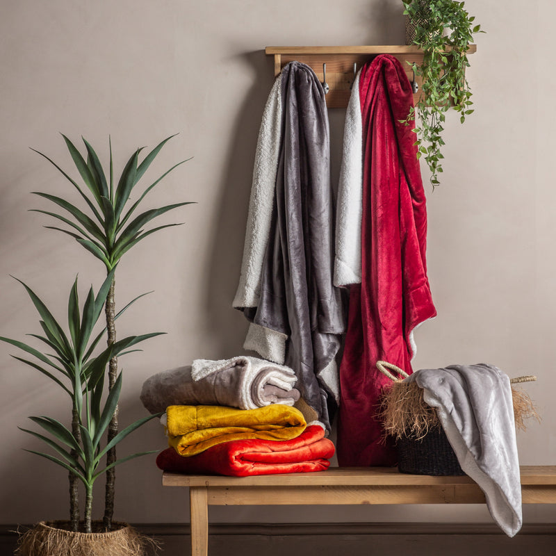 Sterling Sherpa Throw - Grey