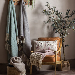 Wool Throw - Taupe