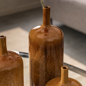 Vormark Ornaments - Brown (Set of 3)