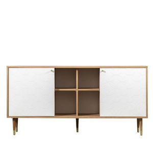 Newbury Oak Veneer Sideboard - White