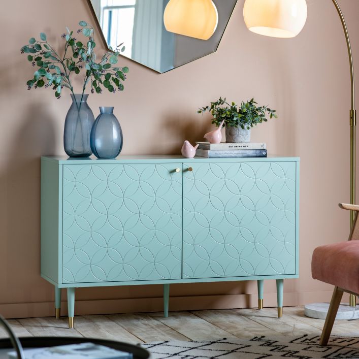 Holbrook Oak Sideboard - Green
