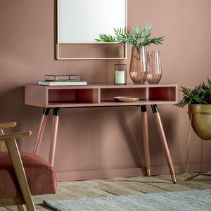 Holbrook Oak Side Table - Pink