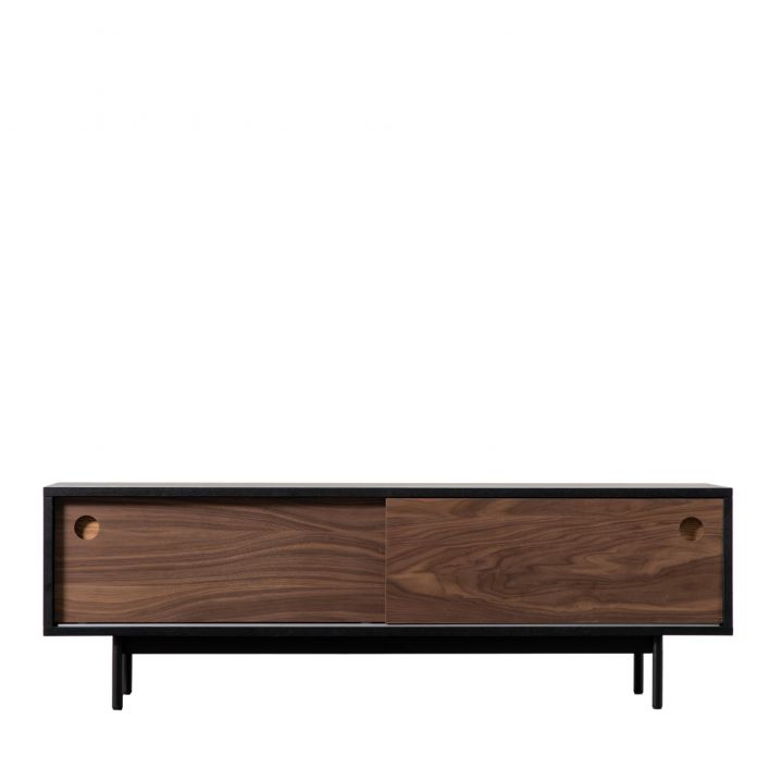 Barbican 140cm Walnut Veneer TV Unit - Brown
