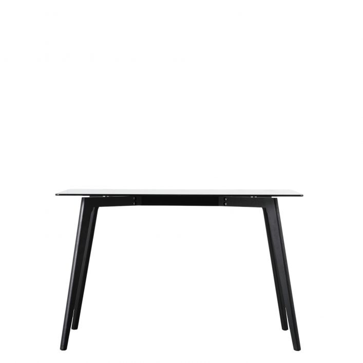 Blair 120cm Tempered Glass Dining Table - Black
