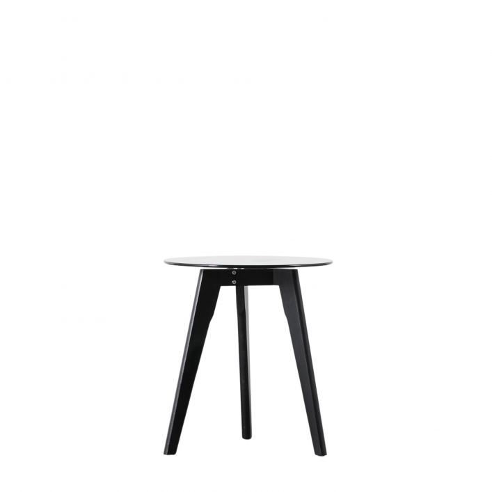 Blair Tempered Glass Side Table - Black