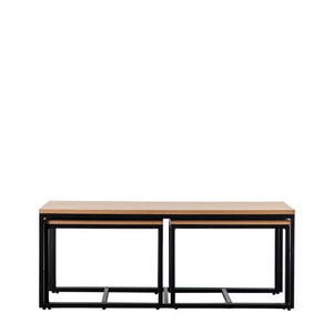 Henley 54cm Rectangle Wood Veneer Coffee Table - Natural