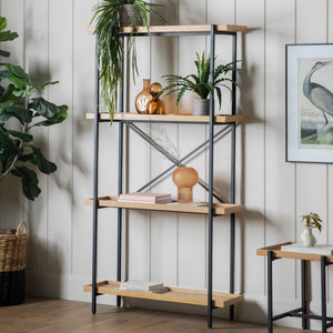 Torrington Large Oak Display Unit - Natural