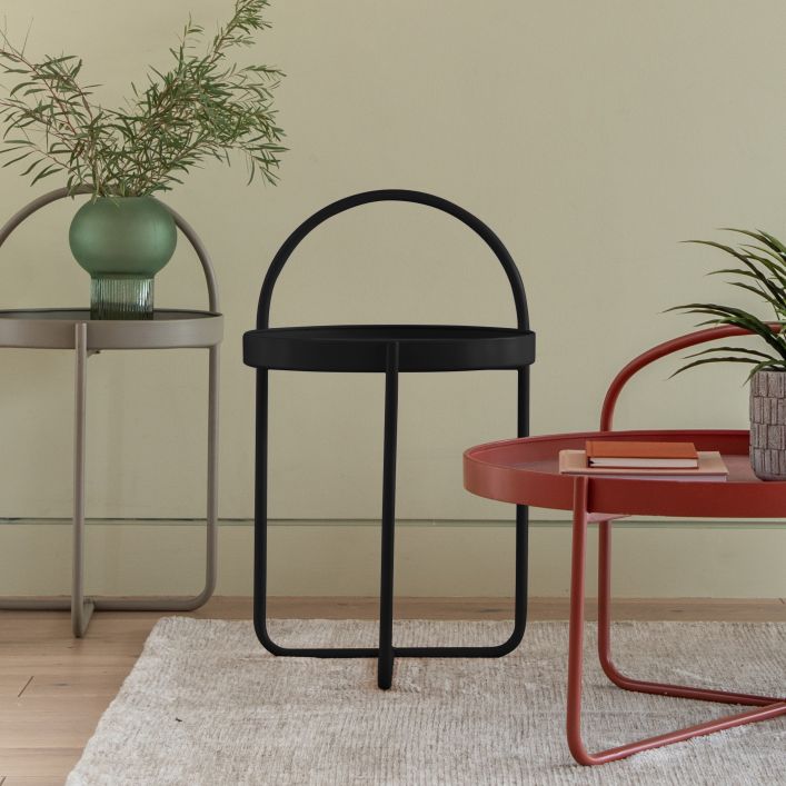 Melbury Iron Side Table - Black