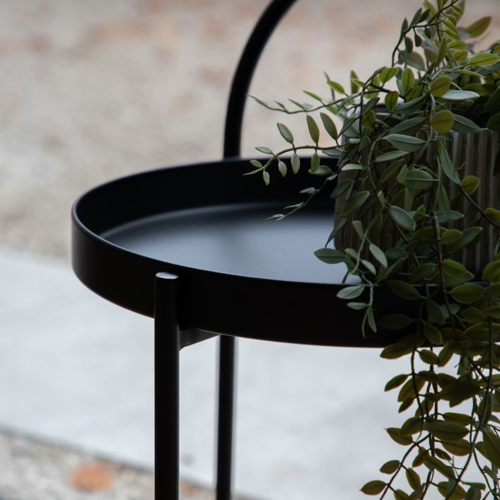Melbury Iron Side Table - Black
