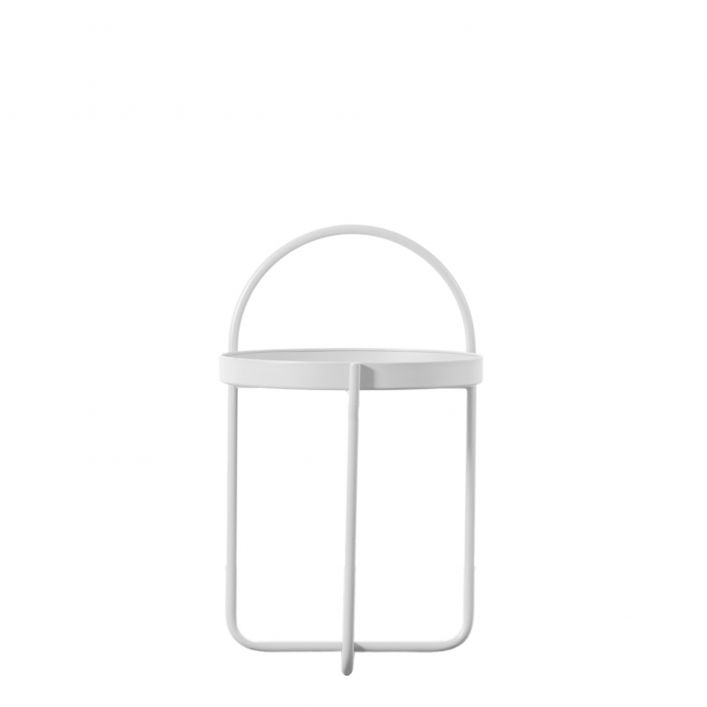 Melbury Iron Side Table - White