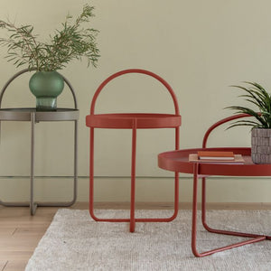 Melbury Iron Side Table - Red