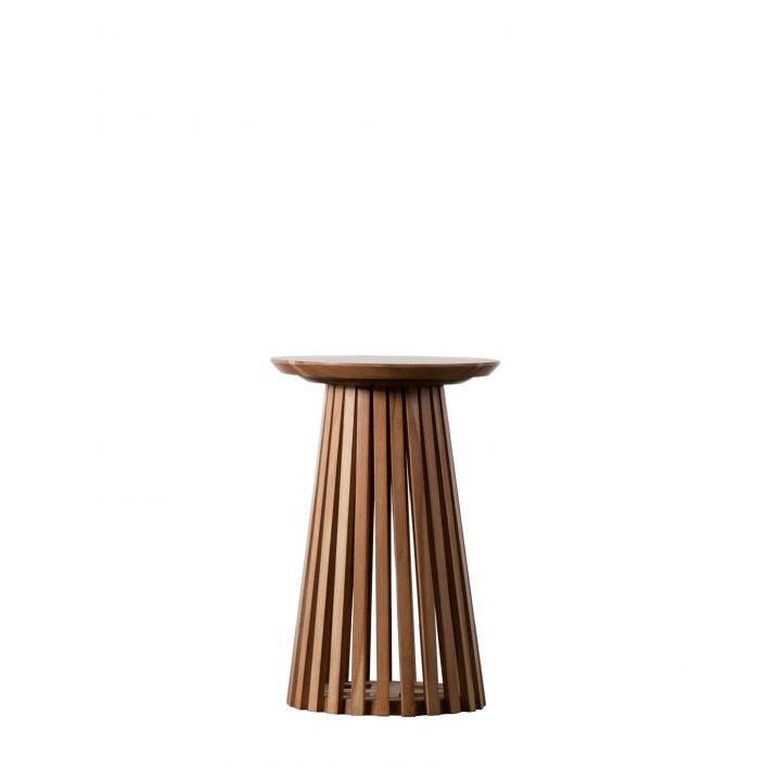 Brookland Acacia Wood Side Table - Brown