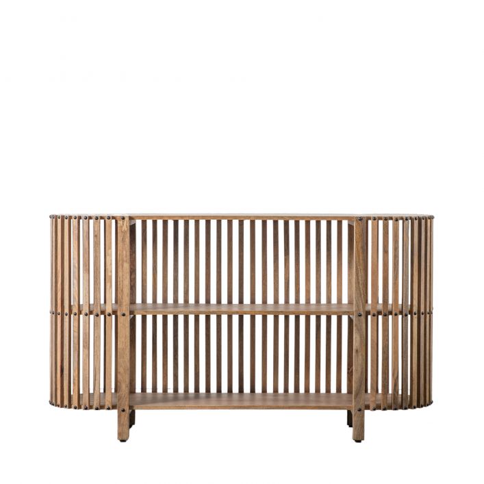 Voss 140cm Oval Acacia Wood Console Table - Natural