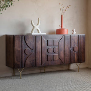 Stonecroft Mango Wood Sideboard - Brown