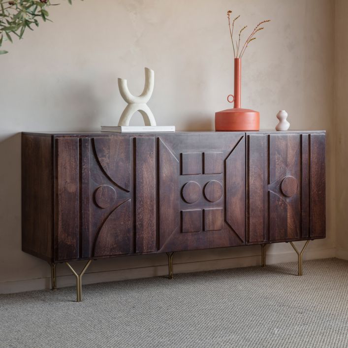 Stonecroft Mango Wood Sideboard - Brown