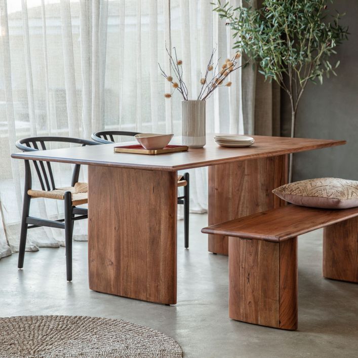 Borden 180cm Acacia Wood Dining Table - Natural