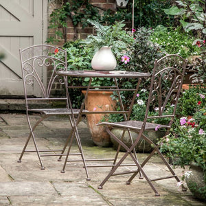 Brindisi Round Bistro Set - Noir