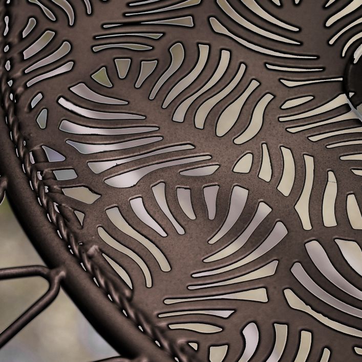 Brindisi Round Bistro Set - Noir
