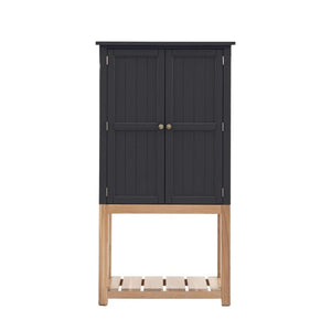 Eton Oak 2 Door Cabinet - Meteor