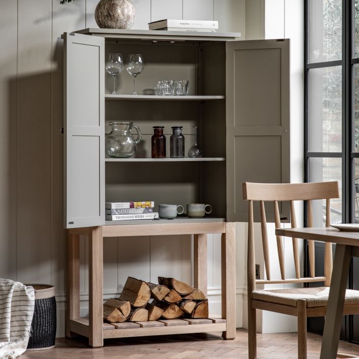 Eton Oak 2 Door Cabinet - Prairie