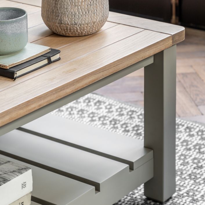 Eton Oak Coffee Table - Prairie
