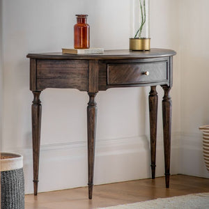 Madison Mindi Console Table - Dark Wood