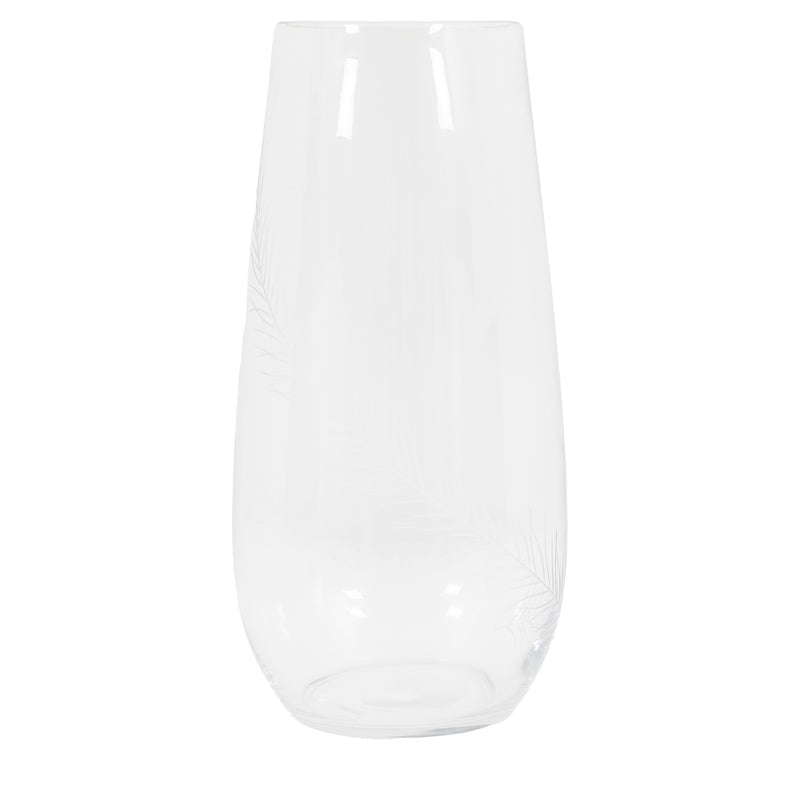 Feather Large Vase - Clear
