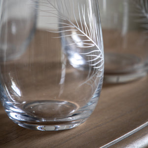 Feather Large Vase - Clear