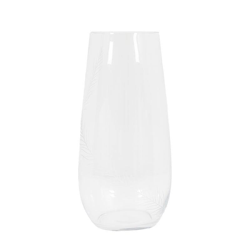 Feather Large Vase - Clear