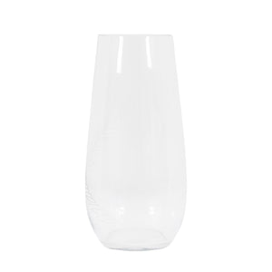 Feather Large Vase - Clear