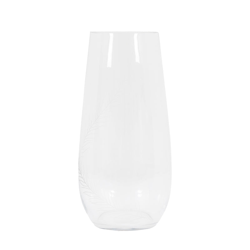 Feather Large Vase - Clear