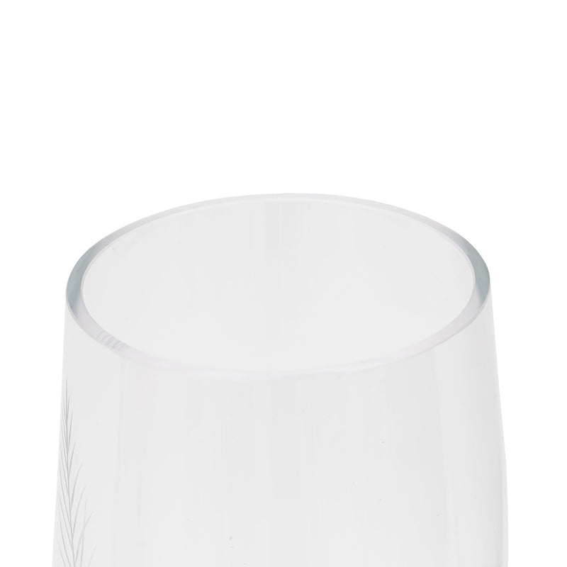 Feather Large Vase - Clear