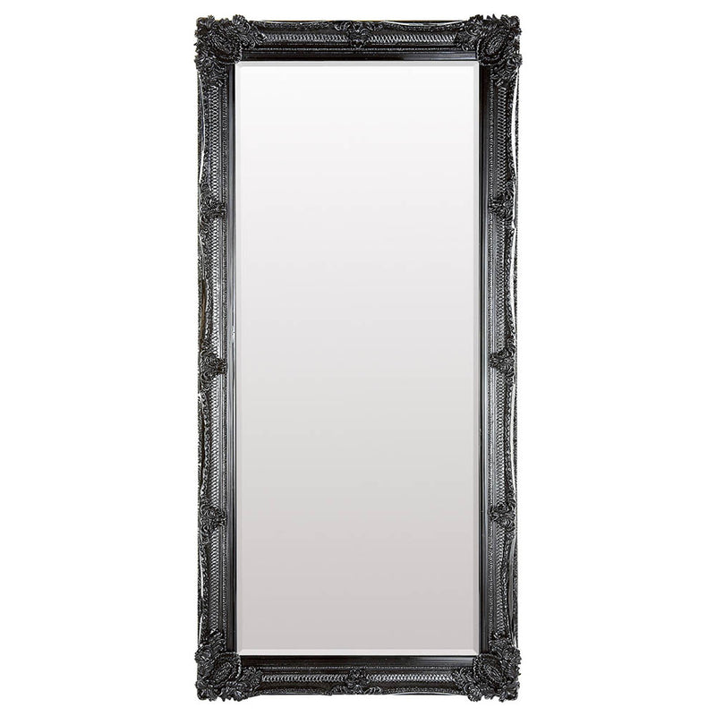 Abbey Extra Large Rectangle Leaner Mirror - Black