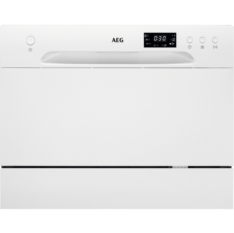 AEG FFB21200CW Compact Countertop Dishwasher