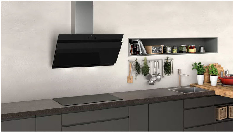 Neff D95IHM1S0B 90cm Angled Chimney Cooker Hood